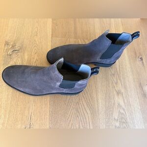 All Saints Charcoal Suede Men's Chelsea Boots
